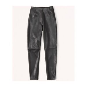 Abercrombie & Fitch Classic Vegan Leather Legging (Black, Size XS)